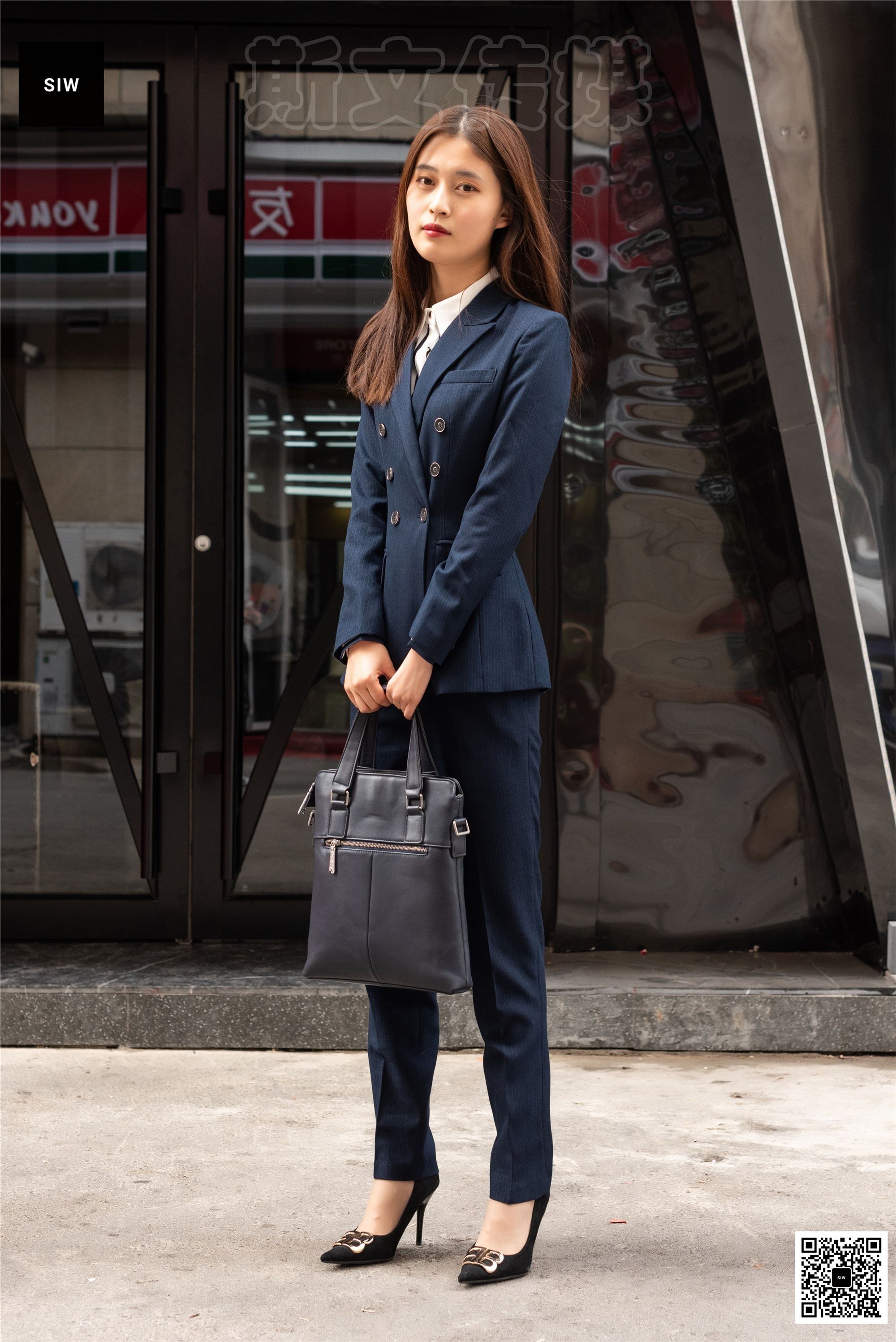 SIW斯文传媒 055 时尚气质OL职业双排扣西装制服 - 甄珍